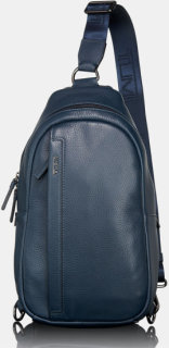 tumi sling bag leather